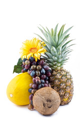 Fototapeta na wymiar tropical fruits