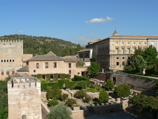 Fototapeta na wymiar Granada-Blick über Alhambra 02