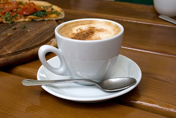 Drink, Cappuccino, Coffee Cup, Table,