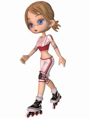 Cute Skater - Toon Figure
