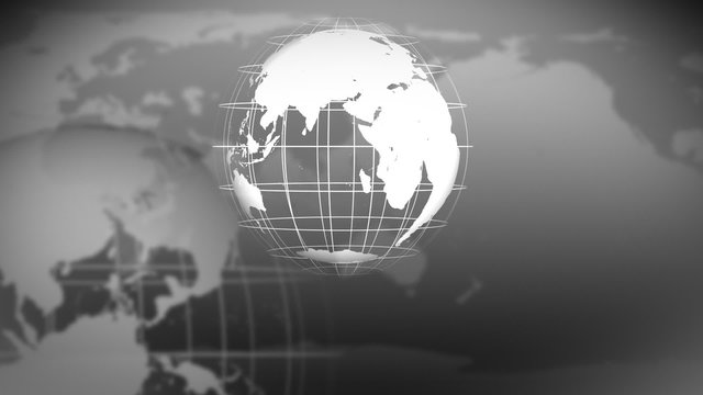World Globe turning