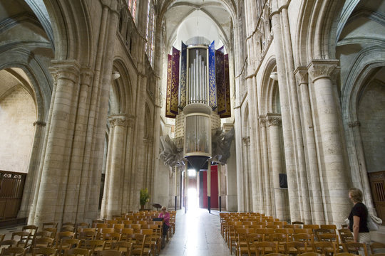 france; normandie; eure; evreux; cath&eacute;dr&acirc;le : orgue