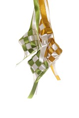Hanging ribbon ketupats