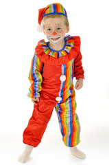 Kleiner Junge als Clown