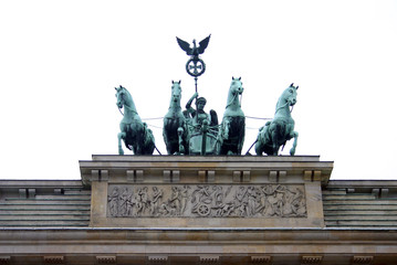 Obraz premium Quadriga, Brandenburger Tor, Berlin