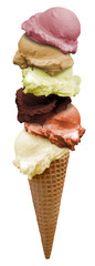 ice cream vanille erdbeer schoko pistazie xxxl