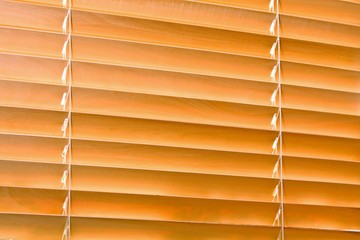 Yellow jalousie out of wood