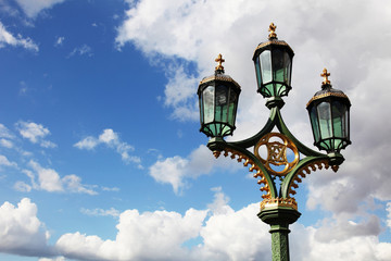 Fototapeta na wymiar lamp in the sky