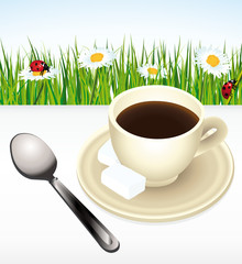 Sweet and zen morning coffee © Albachiaraa