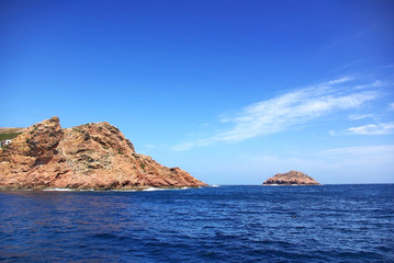 Island of berlengas, natural reserve of Portugal.