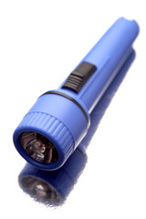 Flashlight isolated over white background