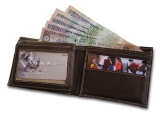 Wallet with Indian currency
