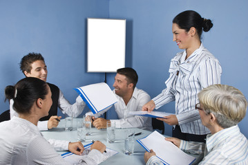 Group of people having a  business meeting