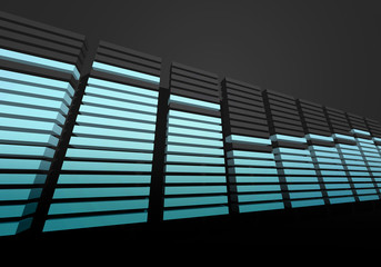 digital spectrum equalizer display