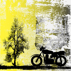Motorbike Grunge Background