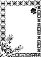 frame with black decoration