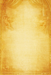 grunge paper background with angels