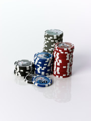 Poker chip stack