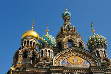 Fototapeta na wymiar Kościół Najświętszego Zbawiciela na Krwi w Petersburgu