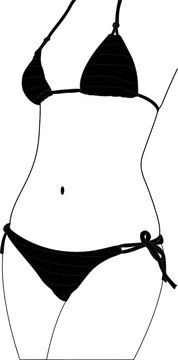 bikini silhouette