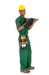 Black construction worker