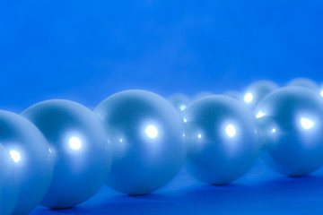 Plue Pearls Background
