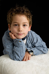 portrait of an adorable little boy