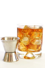 whisky or cola drink