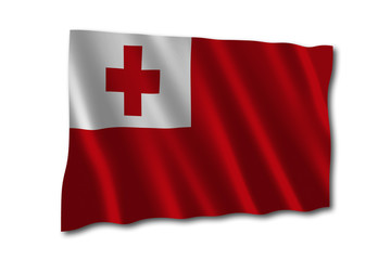 tonga flagge wedeln