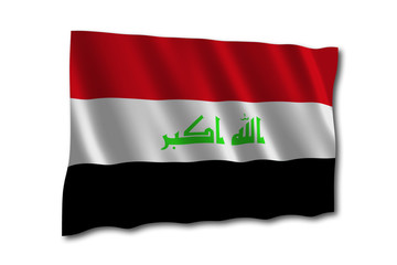 irak flagge 2 wedeln