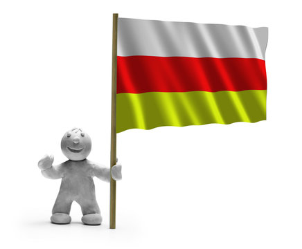 S&uuml;dossetien flagge lachen