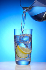 Refreshing glass of water