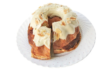 biscuit pie on white dish