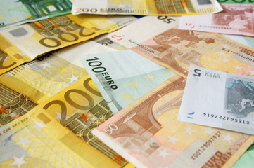 Assorted Euro Bills