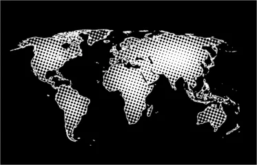 Fototapete Rund Map of the world © Tomasz Rzymkiewicz
