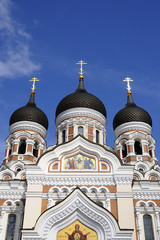 Fototapeta na wymiar la cathédrale orthodoxe de Tallinn
