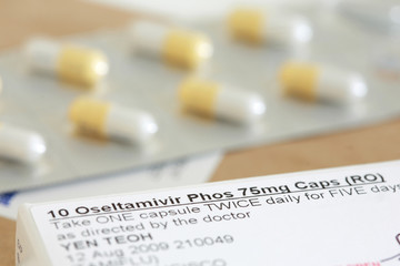 Prescription pills in box