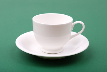 White porcelain cup