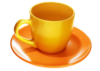 Cup isolated on white background.