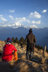 Fototapeta premium wandern im himalaya