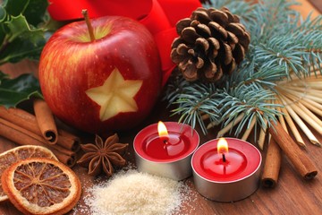 Weihnachtszeit - Apfel