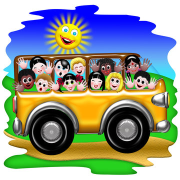 Scuola Bus-School Bus-Autobus &eacute;cole