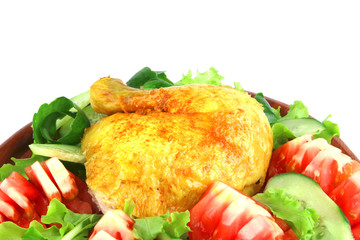 roasted chicken drumstick