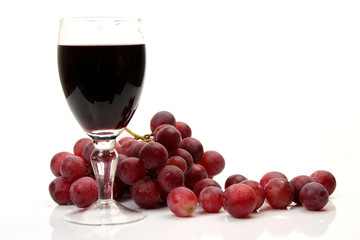 Ripe fruit and wine