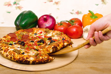 Delicious supreme pizza