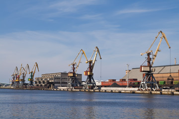 Fototapeta premium Container cranes