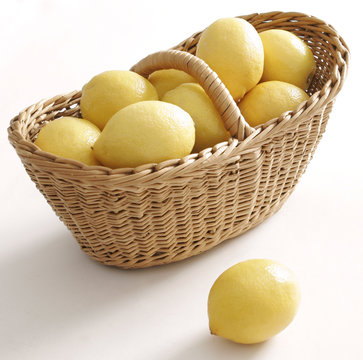Lemon and basket