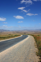 Strasse im Western Cape, Südafrika