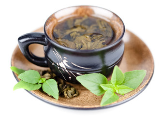 Tasse de thé vert