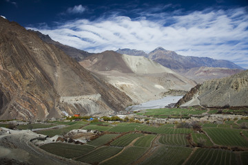 bergdorf im himalaya